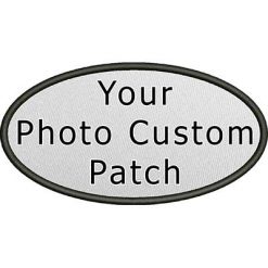 Indestructible Custom Photo Print Patch Oval Size 1″ - 16″
