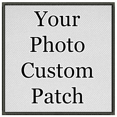 IRON ON Indestructible Custom Photo Print Patch Square Size From 1" to Maximum 11.5"