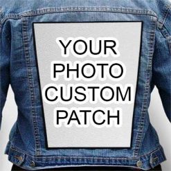 Indestructible Custom Personalized Embroidered Photo Quality Print BACK Patch