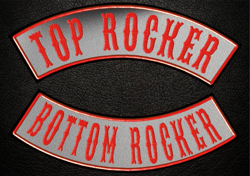 REFLECT Top Rocker, Bottom Rocker, Embroidered Patch, Custom Embroidered, Custom Embroidery, Biker Patch, Motorcycle Patch, BackPatch, Personalized Patch