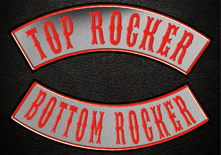 REFLECT Top Rocker, Bottom Rocker, Embroidered Patch, Custom