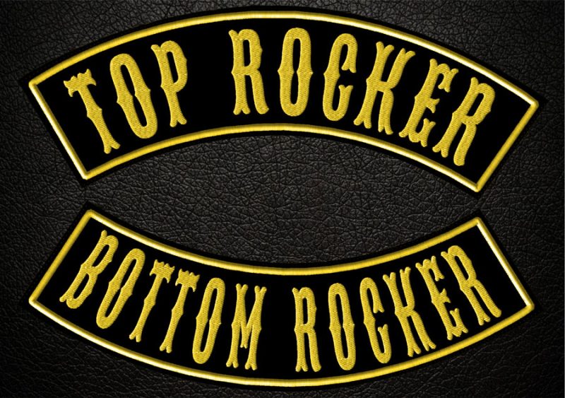 Top Rocker, Bottom Rocker, Embroidered Patch, Custom Embroidered, Custom Embroidery, Biker Patch, Motorcycle Patch, BackPatch, Personalized Patch