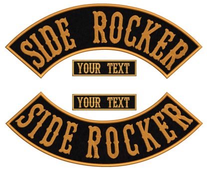 Top Rocker & Bottom Rocker+ FREE NAMETAG, Embroidered Patch, Custom Embroidered, Custom Embroidery, Motorcycle Patch, BackPatch, Personalized Patch