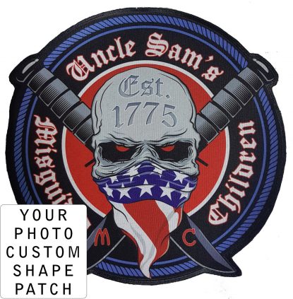 CUSTOM SHAPE/SIZE Patch Photo Back Patch, Printed Patch, Custom Patch, Personalized Patch