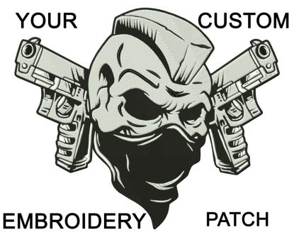 1 Color Woven Patch, Embroidered Patch, Custom Embroidered, Custom Embroidery, Biker Patch, Motorcycle Patch