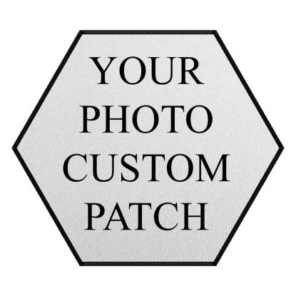 Indestructible Custom Photo Print Patch Hexagone Size 2.5″ - 14.4″