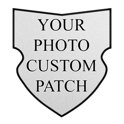 Indestructible Custom Photo Print Patch Medieval Shield Size 2.5″ - 14.4″