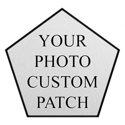 Indestructible Custom Photo Print Patch Pentagon Size 3″ - 13″