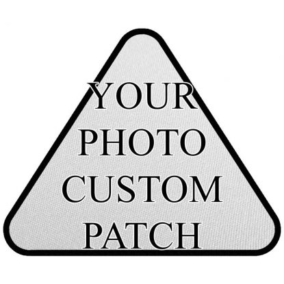 Indestructible Custom Photo Print Patch Triangle Size 2.5″ - 14.4″
