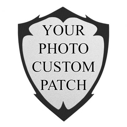 Indestructible Custom Photo Print Patch Warrior Shield Size 2.5″ - 14.4″