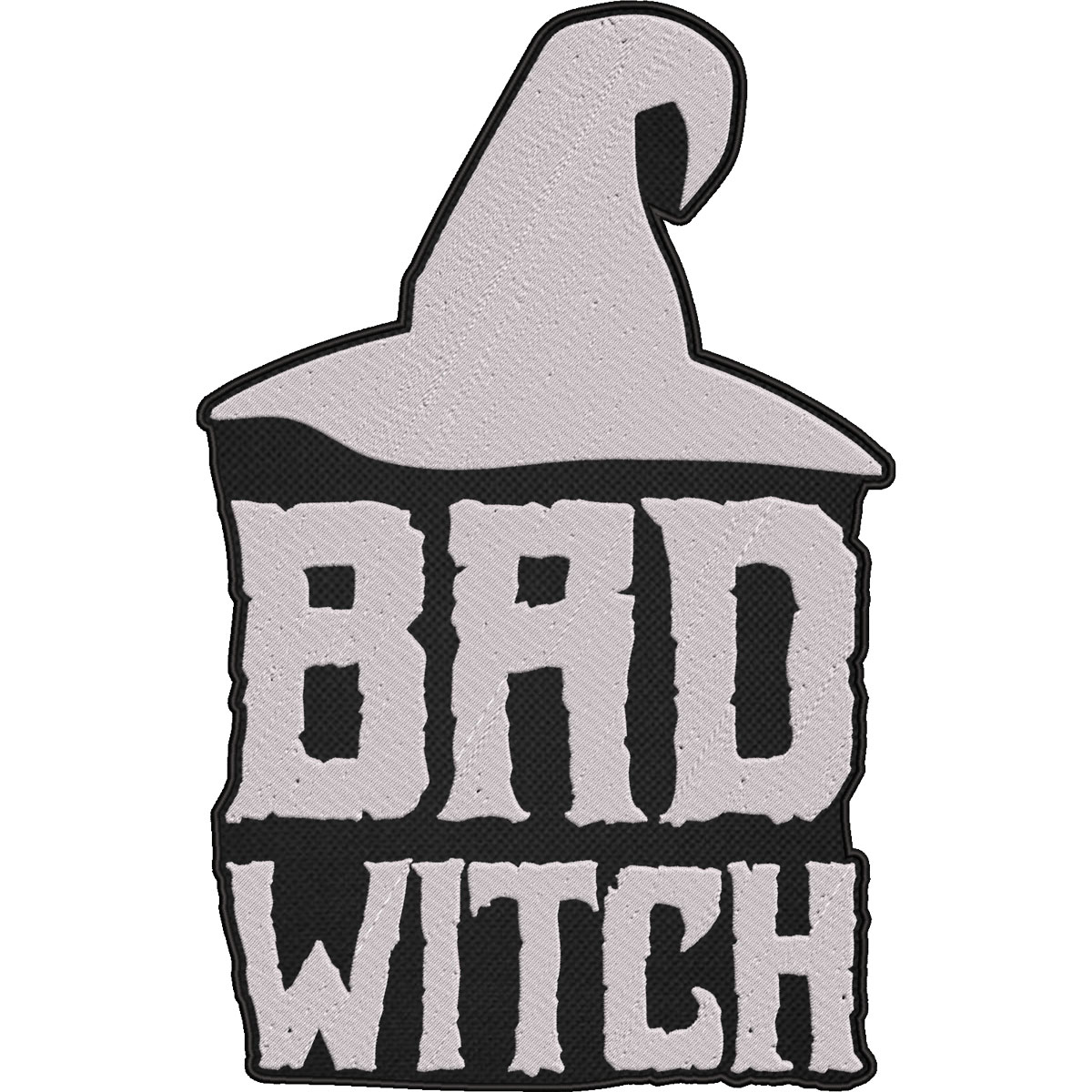 Bad Witch Patch – Halloween Witch Hat Embroidered Patch – Spooky Gothic Patch 30x21cm-12x8"
