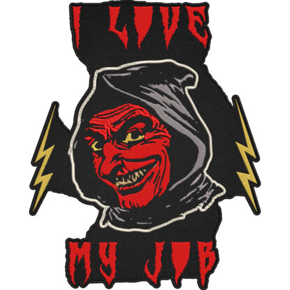 I Love My Job Patch – Evil Clown Halloween Embroidered Patch 30x23cm-12x9"