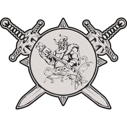 Odin Viking Patch – Norse God Embroidered Back Patch – Nordic Mythology Patch 30x21cm-12x9"